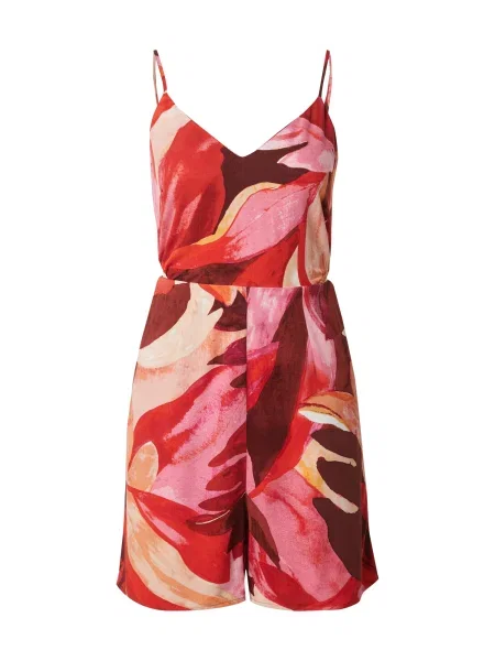 ONLY Kombinezon ONLALMA / rjasto rjava / roza / temno rdeča bež