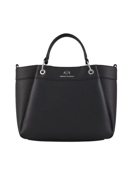 Torebka Armani Exchange skórzana czarna