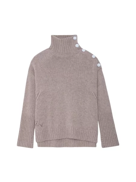 Sweter Zadig & Voltaire z kaszmiru szary