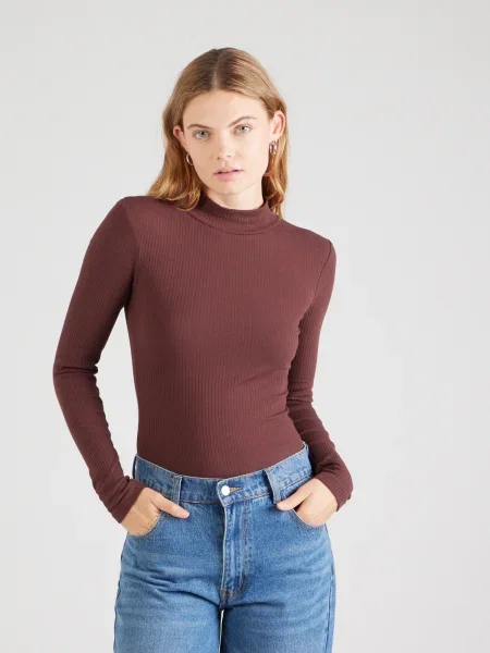 ABOUT YOU Tricou body Carmen ciocolatiu