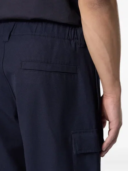 Pantaloni Stone Island cu strasuri albastru