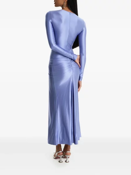 Rochie maxi Moos Studio până la genunchi de costum violet