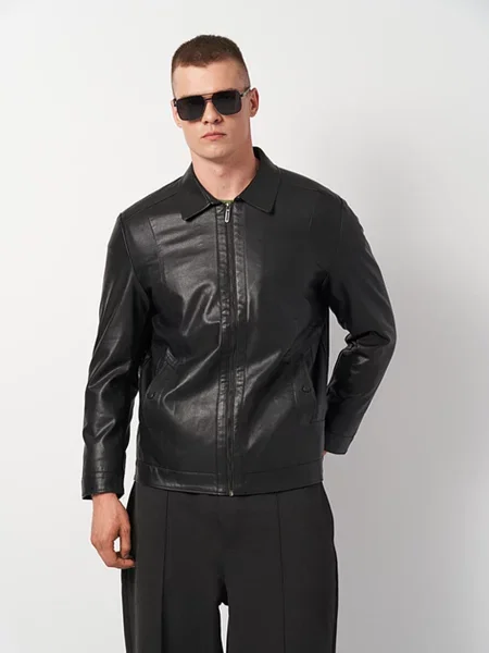 Кожаная куртка Ricco Grande черная