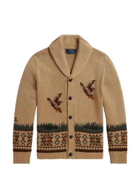 Kardiganas Polo Ralph Lauren ruda