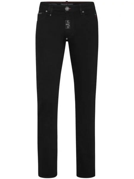Blugi drepți Philipp Plein negru