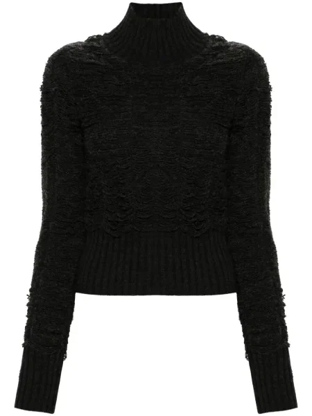 Pulover Mm6 Maison Margiela zdrențuiți gri