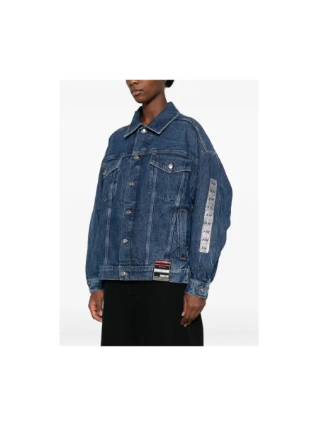 Kurtka Alexander Wang z logo niebieska