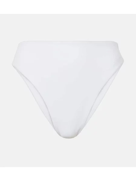 Bikini Jade Swim cu talie înaltă alb