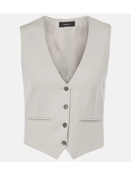 Vestă Wardrobe.nyc de lână gri