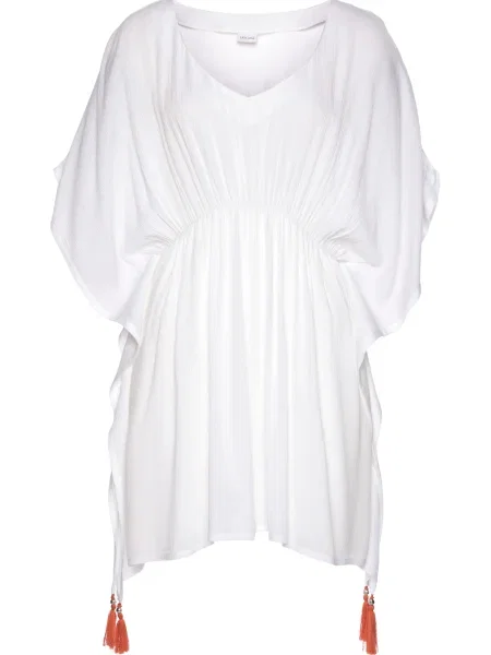 LASCANA Dolga srajca bela