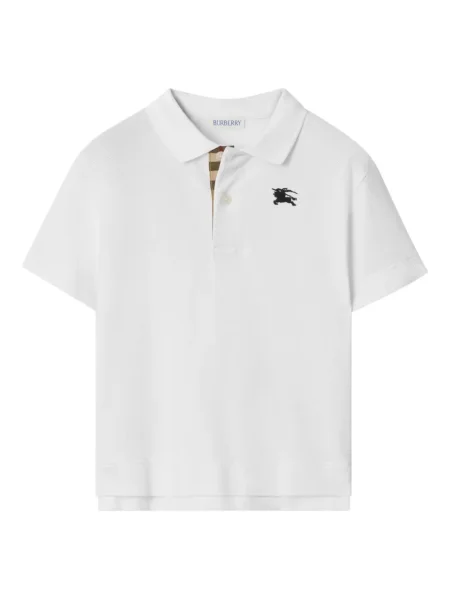Koszulka polo dziecięca Burberry biała