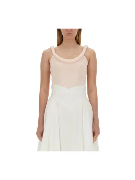 Top Alexander Mcqueen z logo różowy