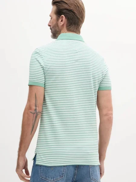 Tommy Hilfiger polo gładki zielony