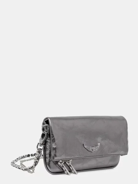 ZADIG&VOLTAIRE torebka skórzana szara