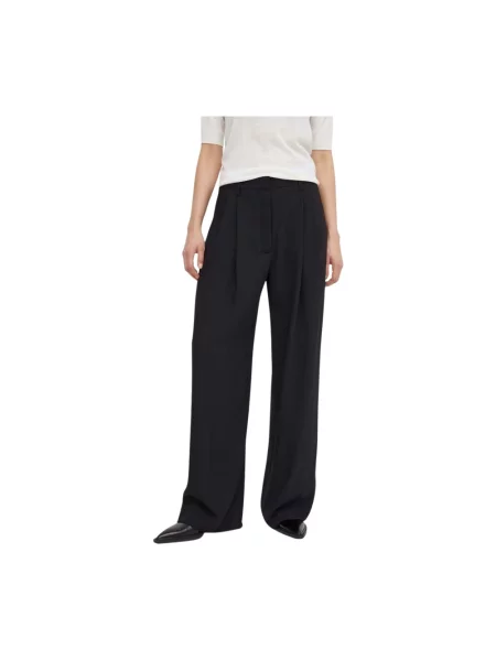 Day Birger et Mikkelsen spodnie szerokie high waist czarny