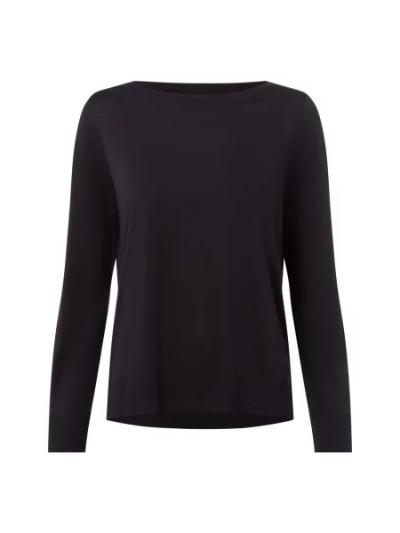 Marc O'Polo Sweter Kobiety Lyocell jednolity M niebieski
