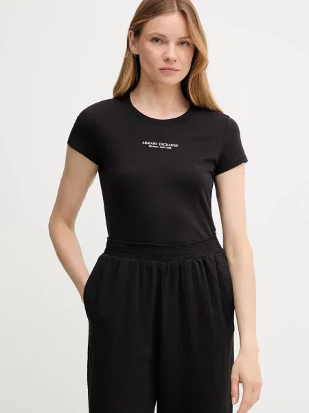 Koszulka Armani Exchange czarna