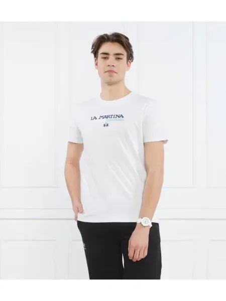 La Martina Tricou alb