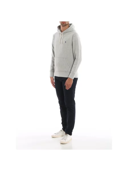 Bluza z kapturem Ralph Lauren z kapturem szara