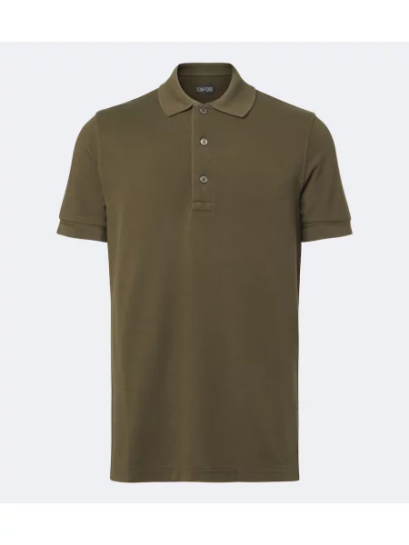 Tricou polo Tom Ford verde