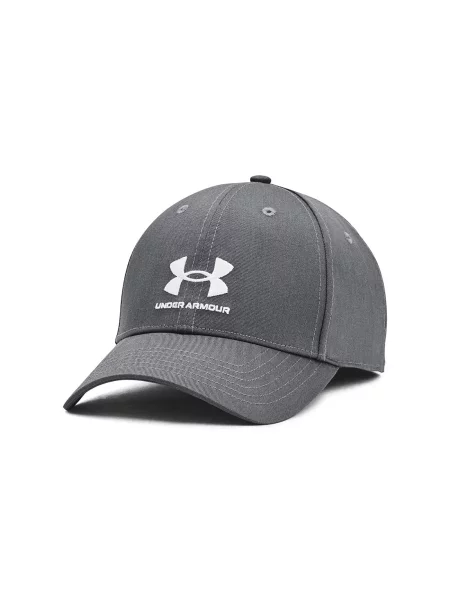 Бейсболка Under Armour Branded Lockup Adj pitch gray/white біла