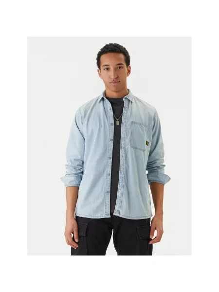 G-Star Raw Jeans srajca Svetlo Regular Fit modra