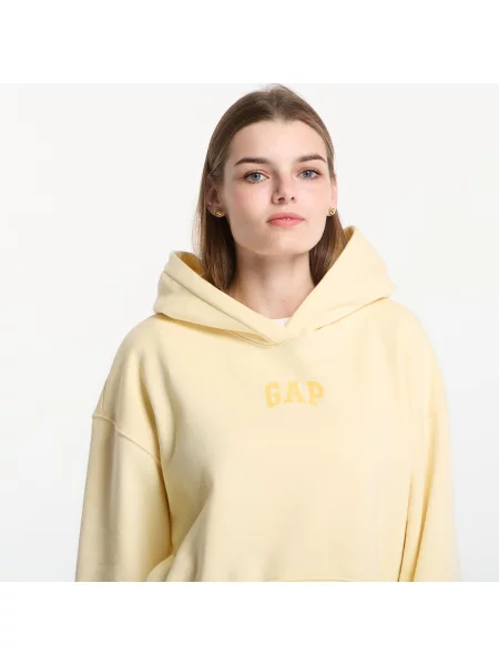 Суитшърт GAP Pg Cropped Po Hood Yellow S жълто