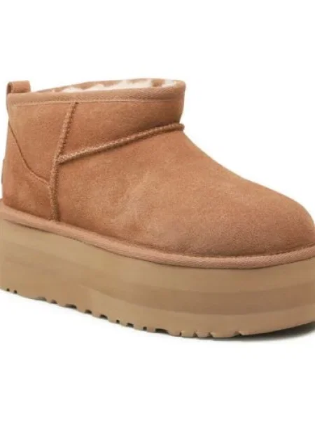 Ugg Cipő W Classic Ultra Mini Platform barna