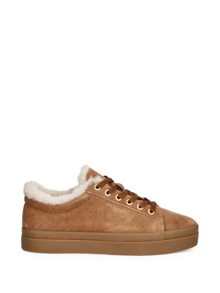 Sneakerși Gant din piele de căprioară maro