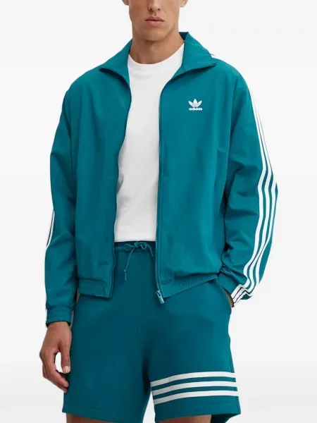 Geacă Adidas cu broderie maro
