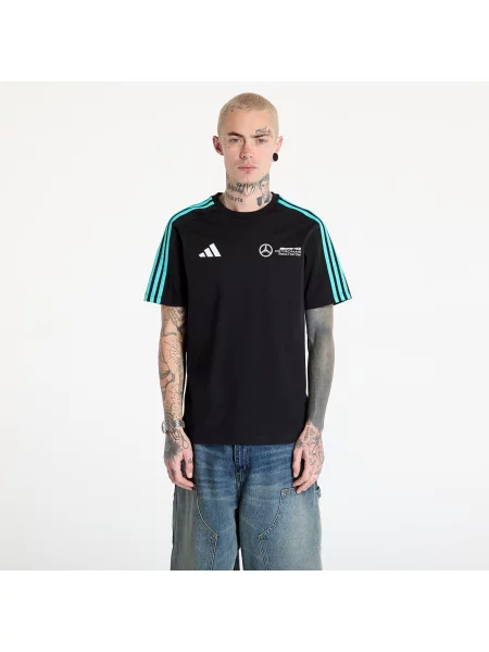 Тениска adidas x Mercedes с апликация черно