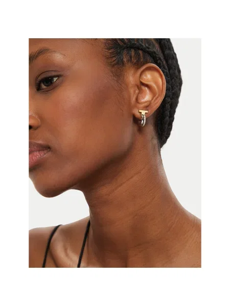 Обеци Trussardi сребристо