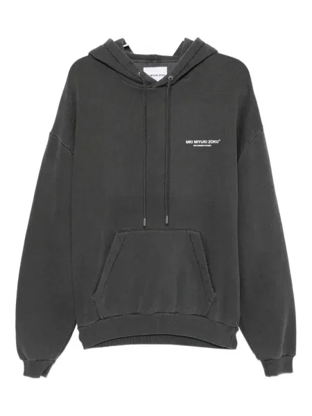 Суичър с качулка Mki Miyuki Zoku сиво