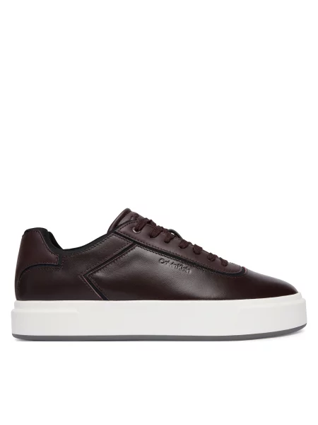 Tenisice Calvin Klein Basket Cups Oxf Lth-Neo Tamno smeđa