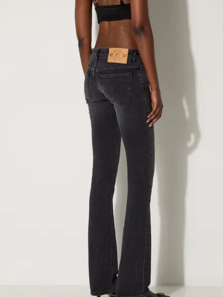 Джинси Fiorucci Faded Black Low Rise Bootcut Jeans висока посадка чорні