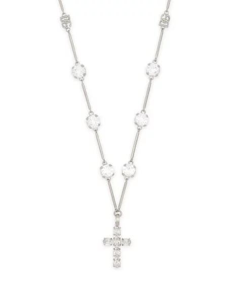 Pandantiv Dolce & Gabbana de cristal argintiu