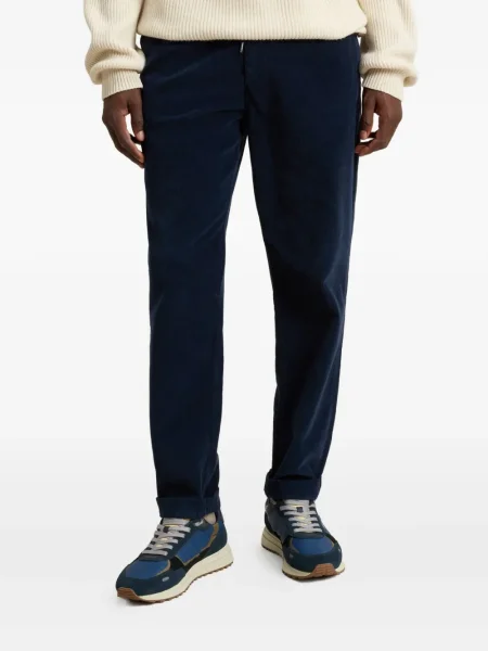 Sneakerși Woolrich din piele de căprioară albastru