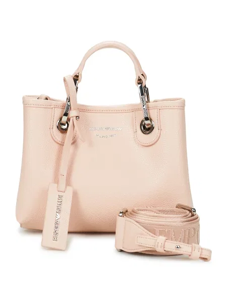 Emporio Armani geantă crossbody pentru femei cu imitație de piele roz