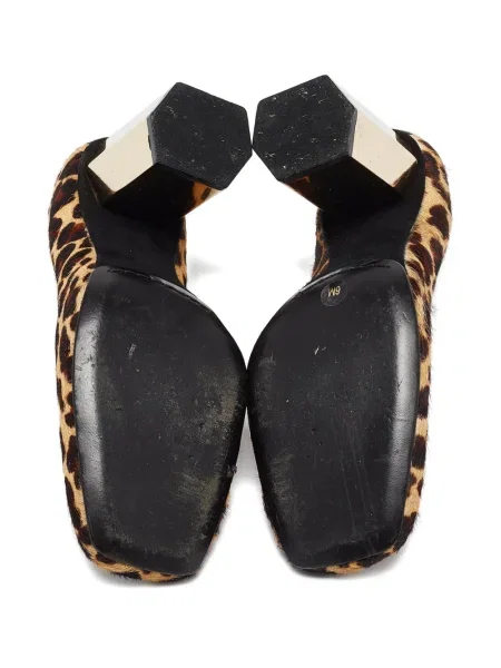 Pantofi cu toc Tory Burch cu imagine cu model leopard maro