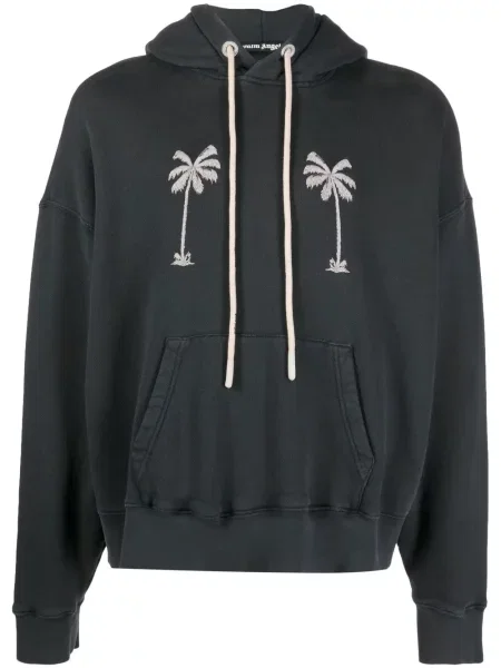 Hanorac cu glugă Palm Angels cu imagine negru
