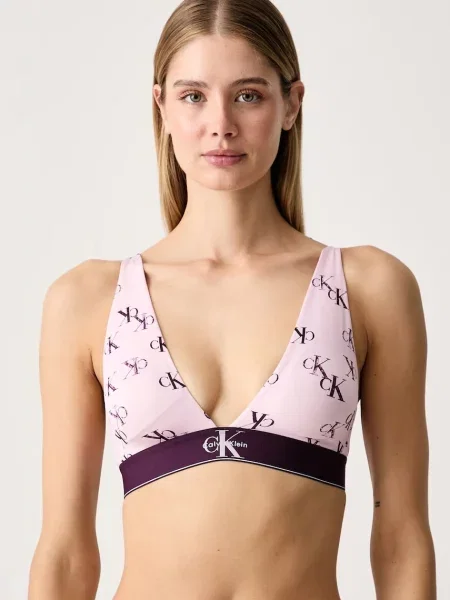 Calvin Klein Underwear trojúhelníková podprsenka růžová