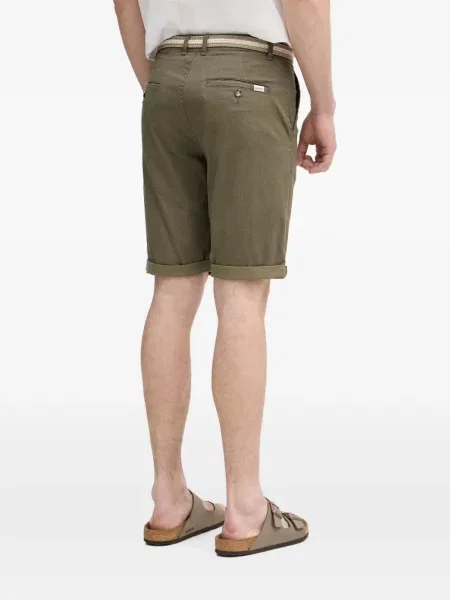 Cu centură pantaloni chino Lindbergh verde