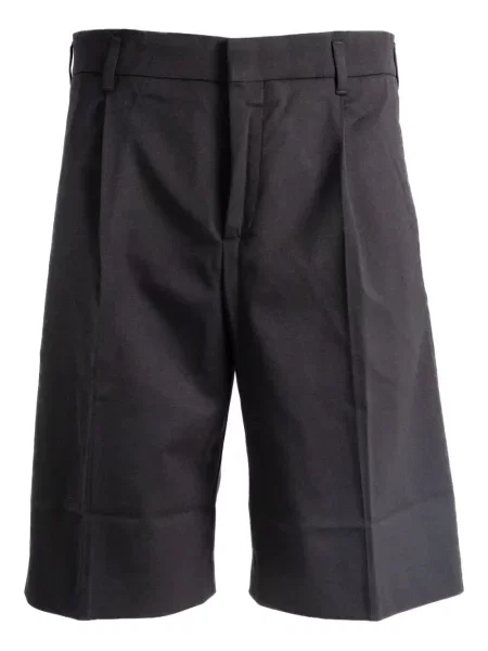 Plisované kraťasy Jacquemus černé