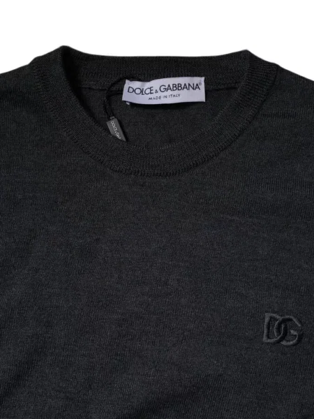 Pulover Dolce & Gabbana cu autograf gri