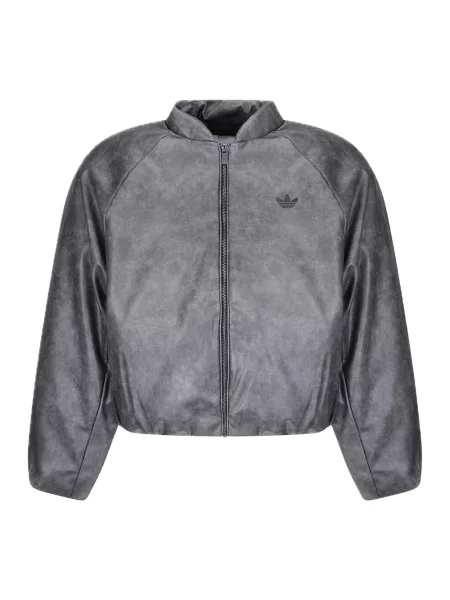 Kurtka Adidas o skróconej długości szara