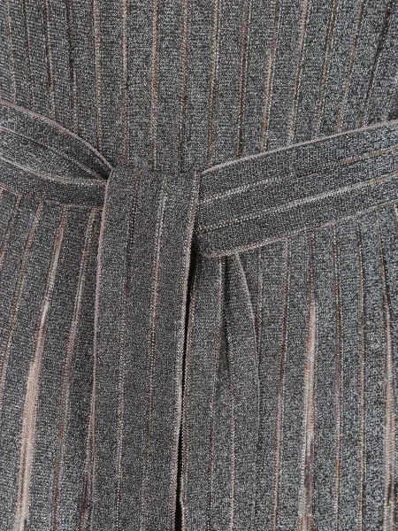 Cu centură rochie maxi Missoni gri
