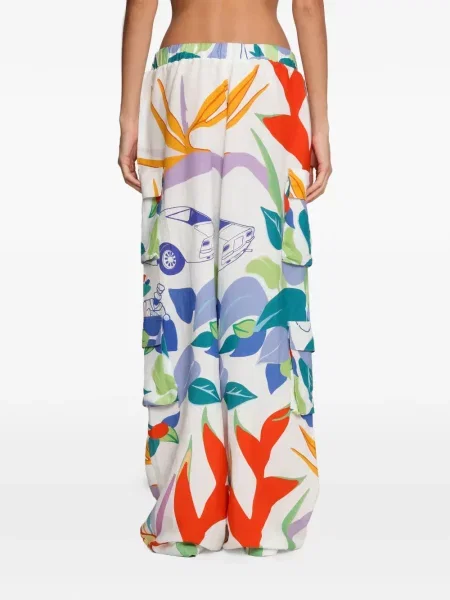 Pantaloni cargo Amir Slama alb