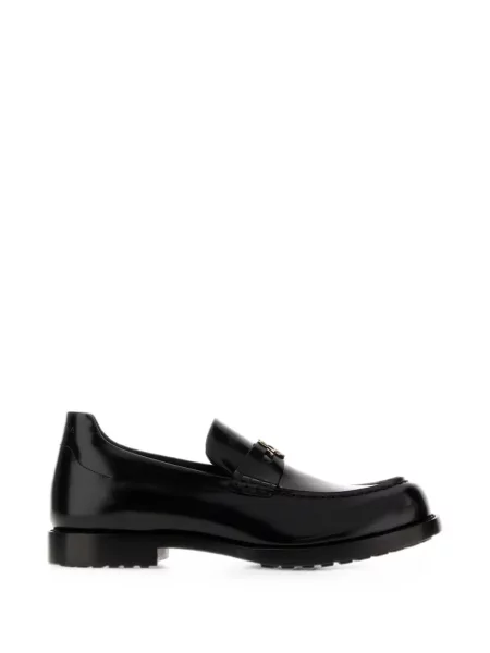 Pantofi loafer Balenciaga cu autograf negru