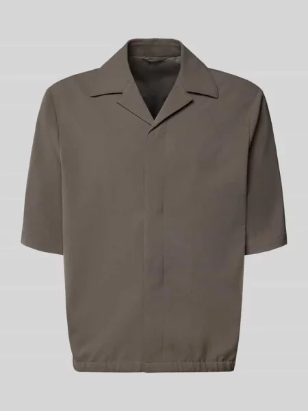 Koszulka-kurtka o kroju relaxed fit z kołnierzem z połami Lindbergh