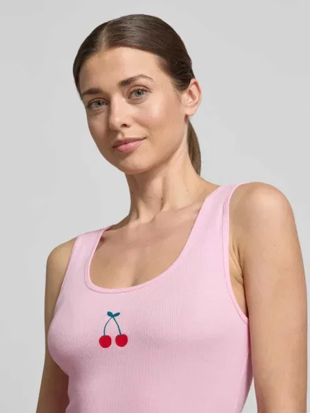 Top Gap z nadrukiem różowy